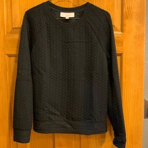 LOFT textured black sweatshirt
